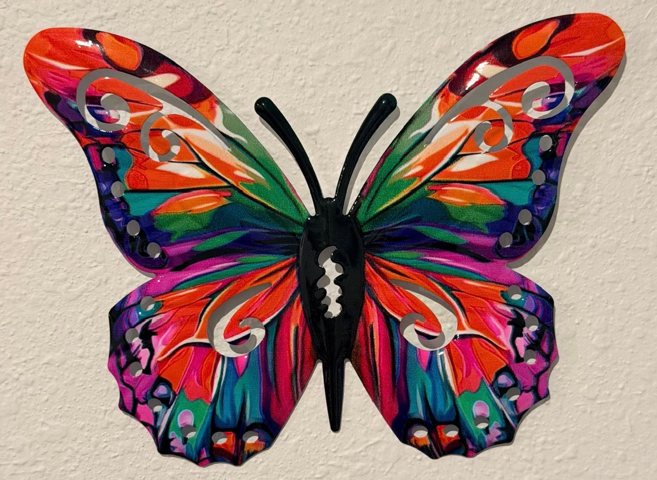 16 Piece Metal Butterfly Bundle (8 Large + 8 Medium)